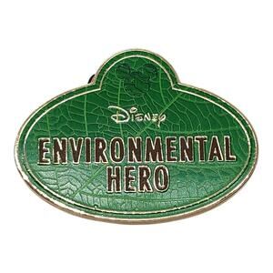 Disney Environmental Hero Green Leaf Mickey Icon Award Lapel Pin Badge